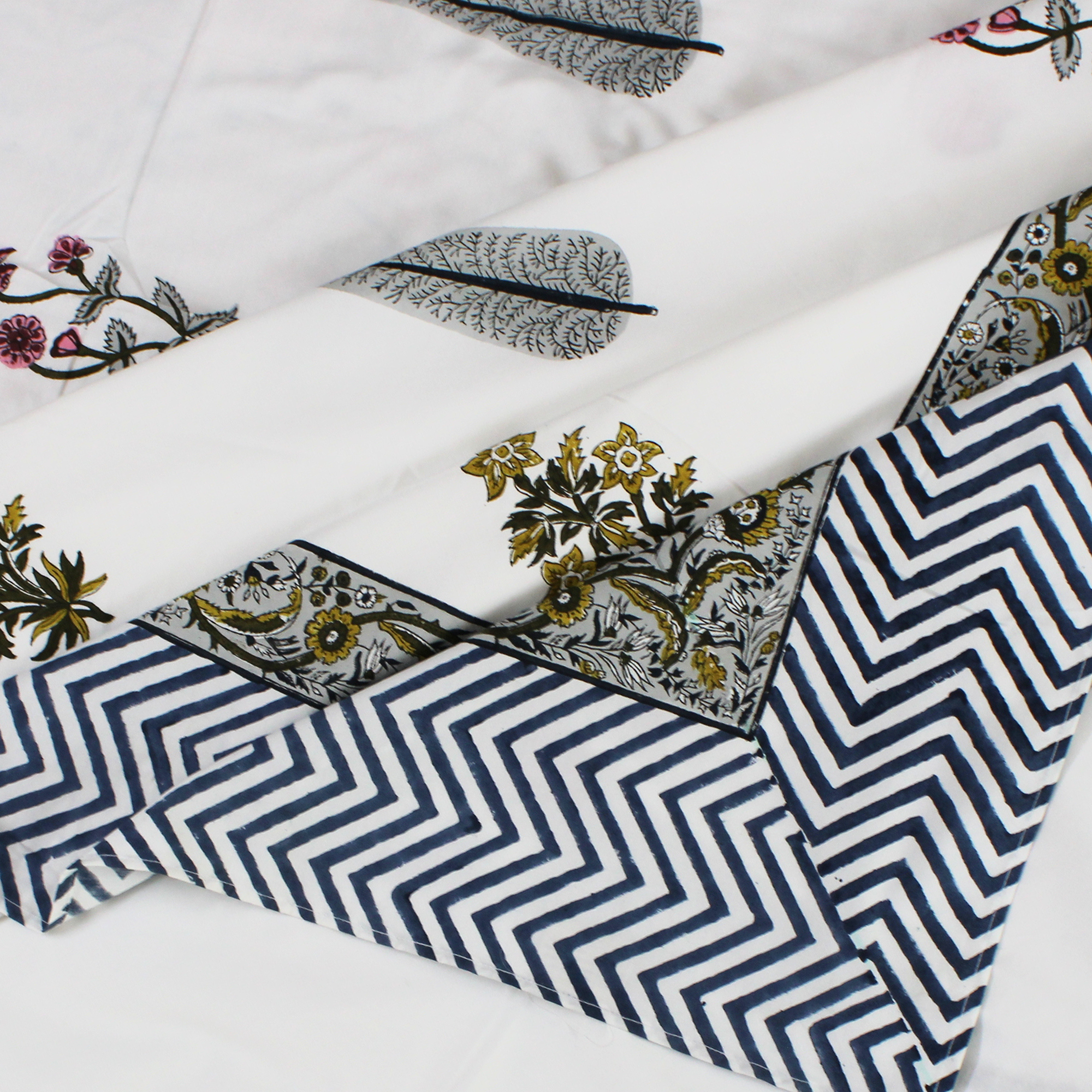 Anandbagh Handblock Bedsheet