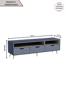 Inlay Media Unit with Drawers - Targua