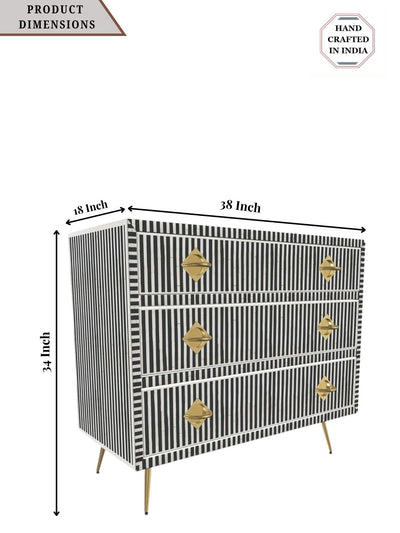 Inlay Chest of Drawers - Waterfall