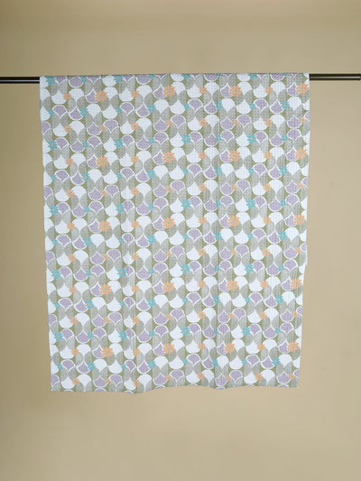 Mosiac Purple Cotton Waffle Bath Towel