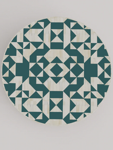 Philly Inlay Round Coffee Table - Kingsley