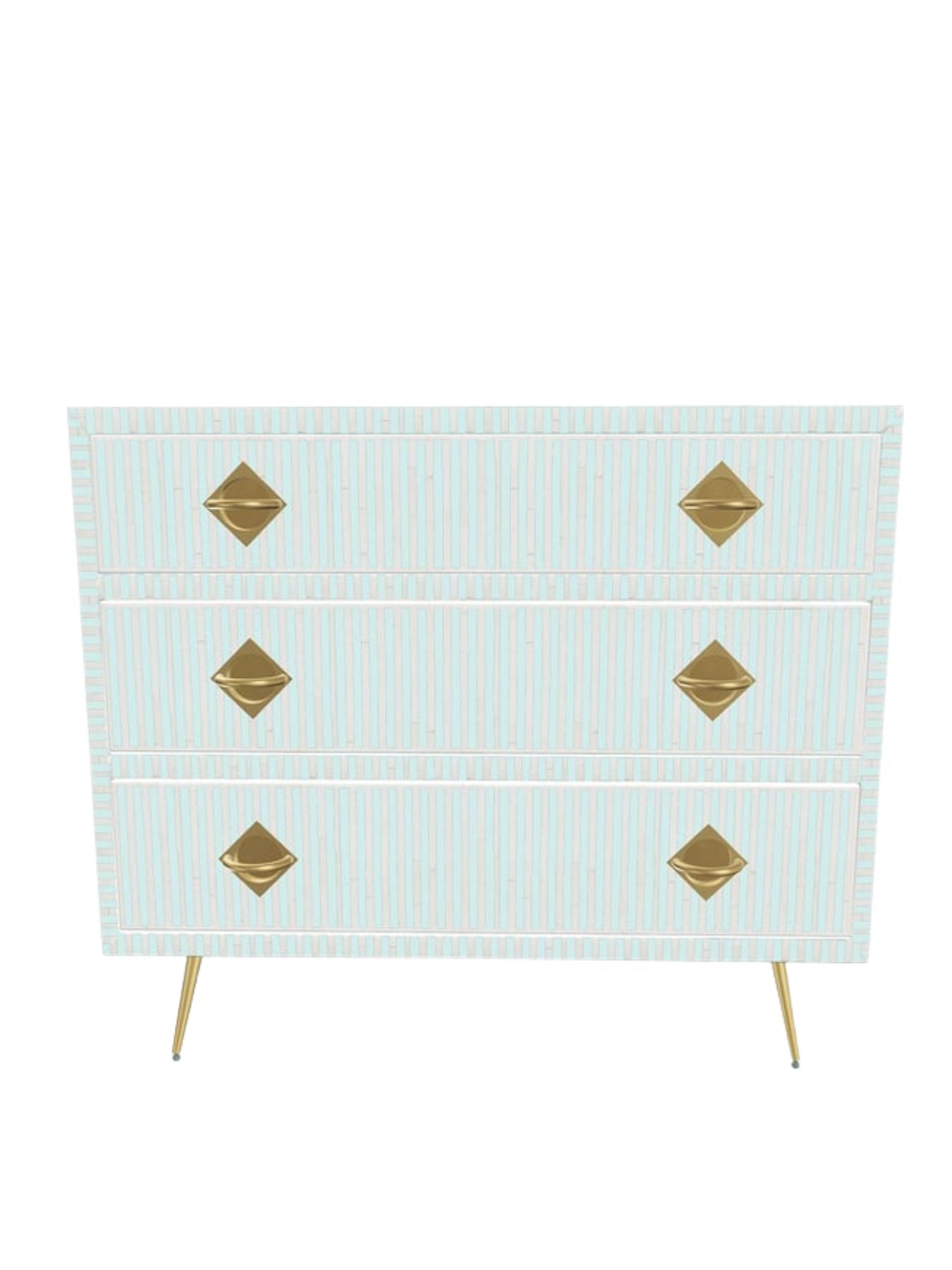 Inlay Chest of Drawers - Waterfall