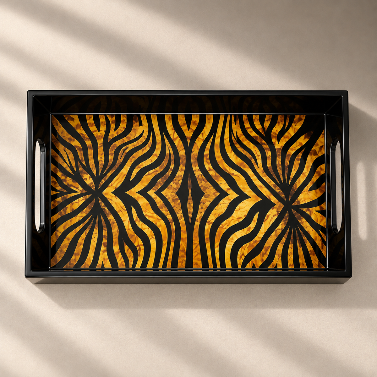ROS HANDBLOWN TRAY