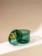 Aurora Glass Jar - Teal (Set of 2)