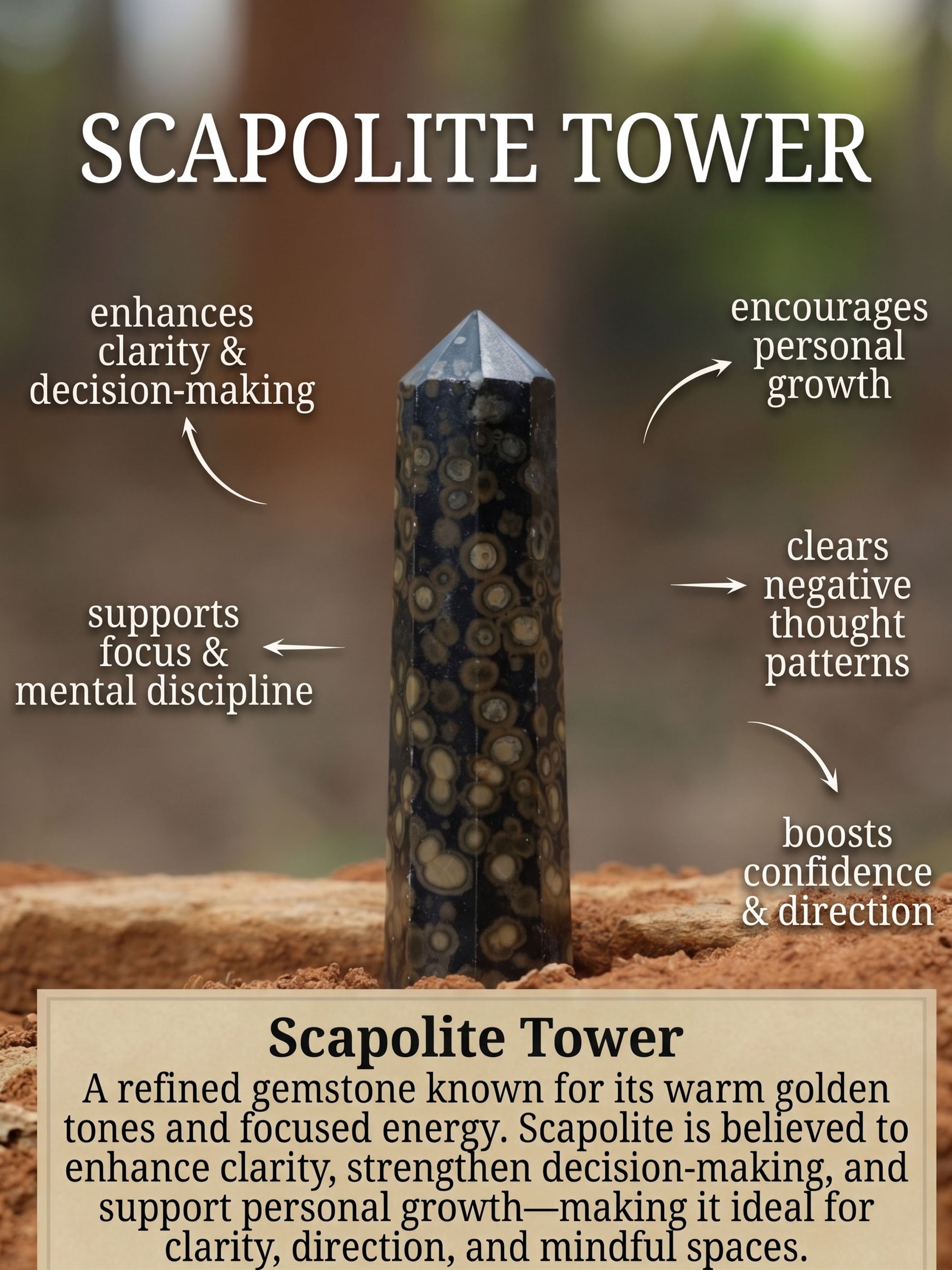 Gemstone Tower | Scapolite Obelisk