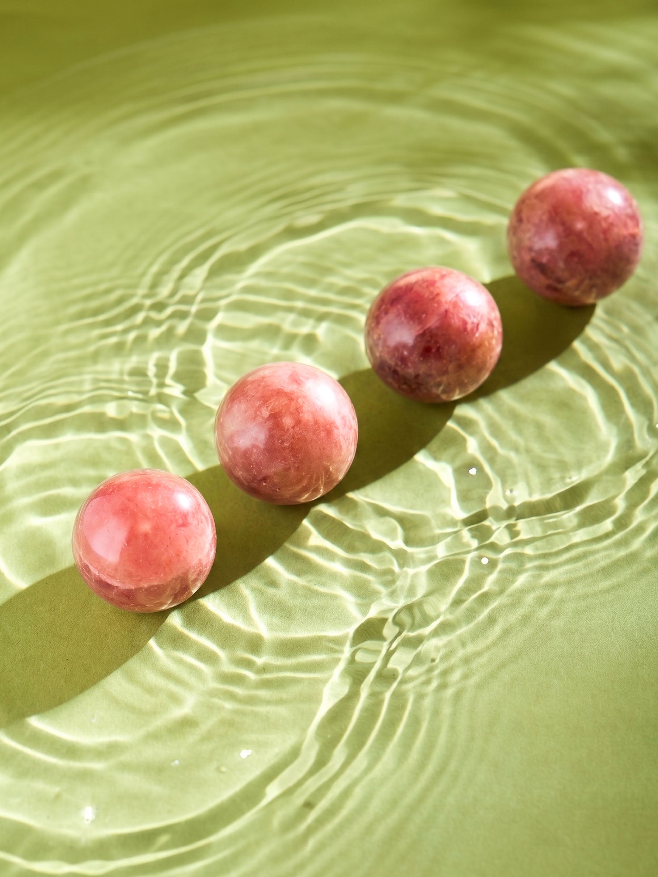 Semi-precious Gemstone - Strawberry Quartz Sphere