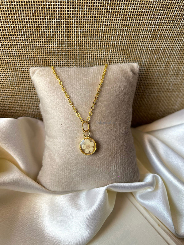 Ivory petal locket