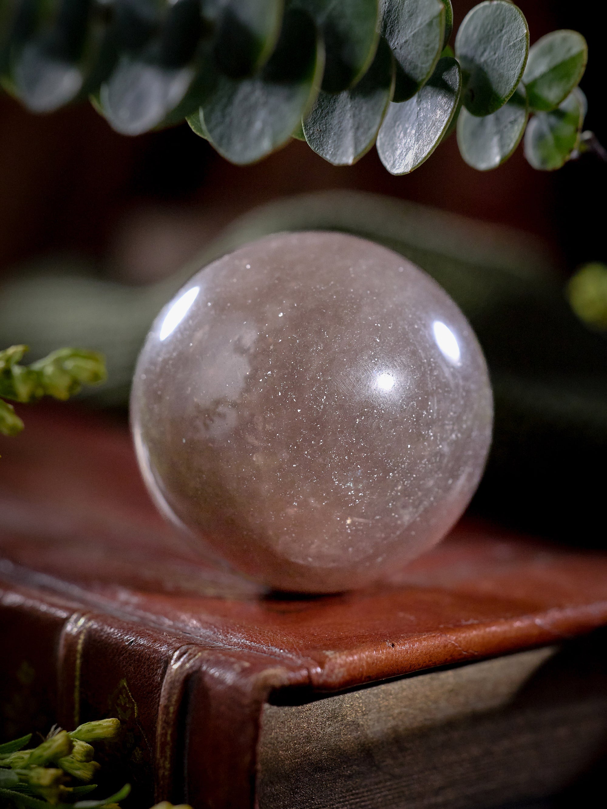 Semi-precious Stone - Smoky Quartz Sphere (Dark)