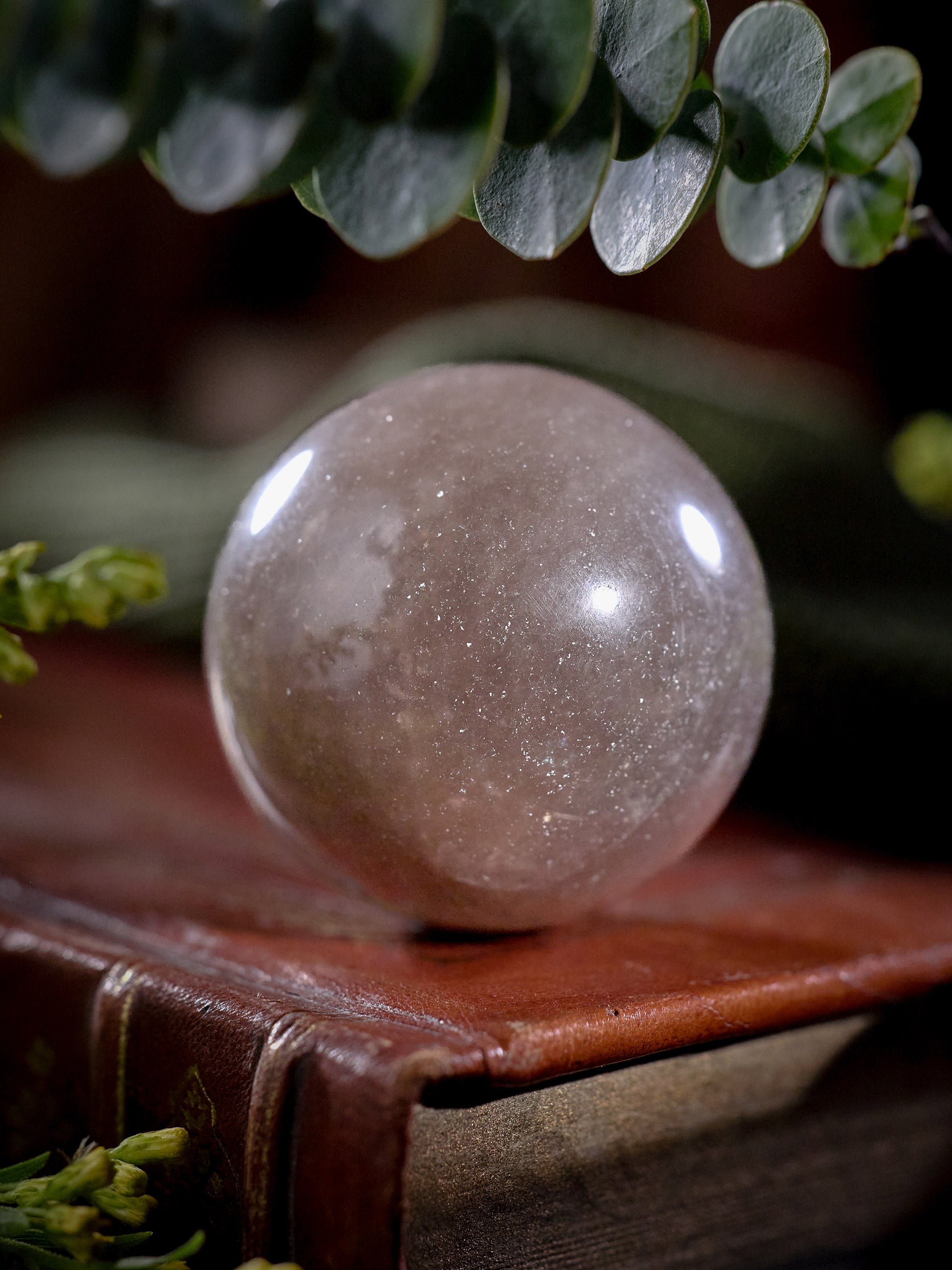 Semi-precious Stone - Smoky Quartz Sphere (Dark)