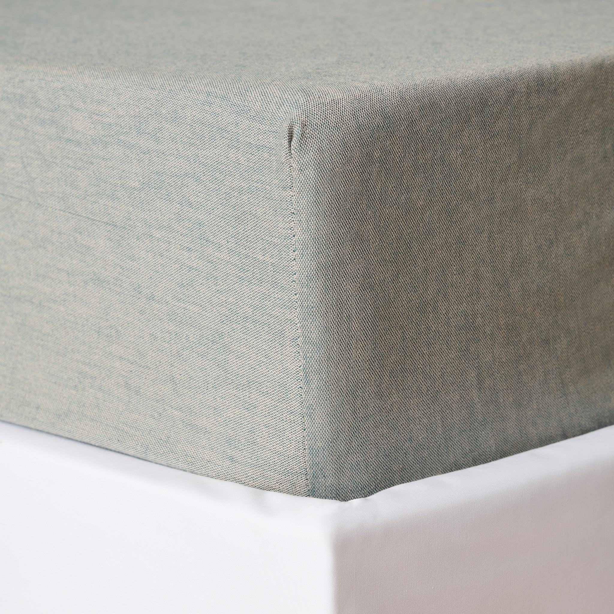 Teal Glaze | Cotton Bamboo | Chambray | Bedsheet