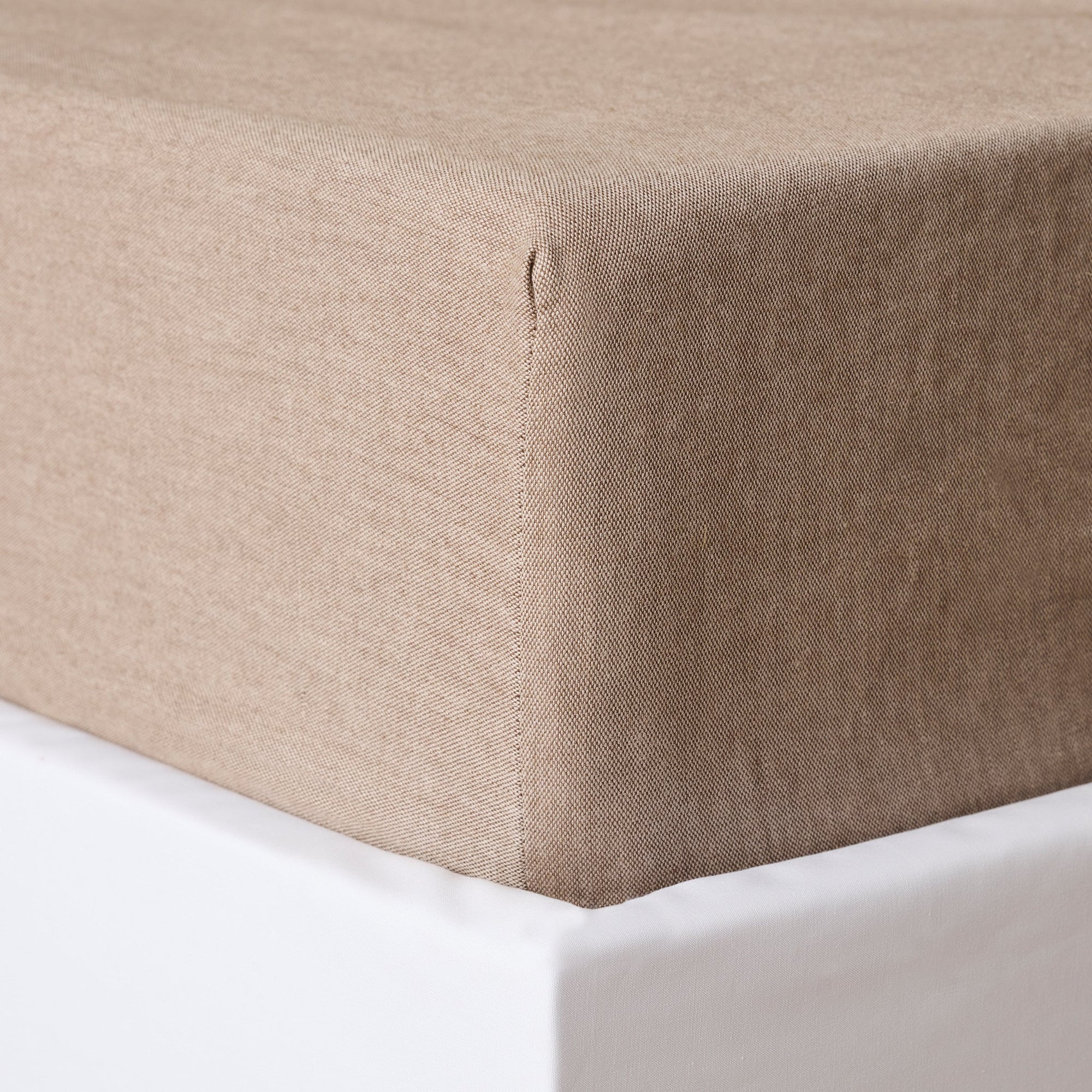 Roasted Walnut | Cotton Bamboo | Chambray | Bedsheet