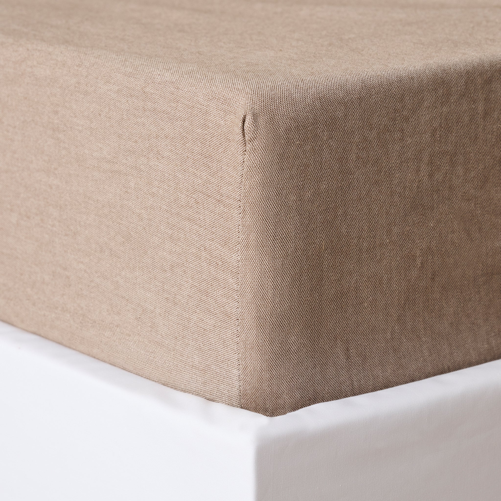 Roasted Walnut | Cotton Bamboo | Chambray | Bedsheet