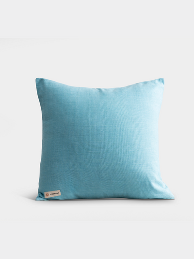 Corsica Powder Blue Cotton Cushion Cover