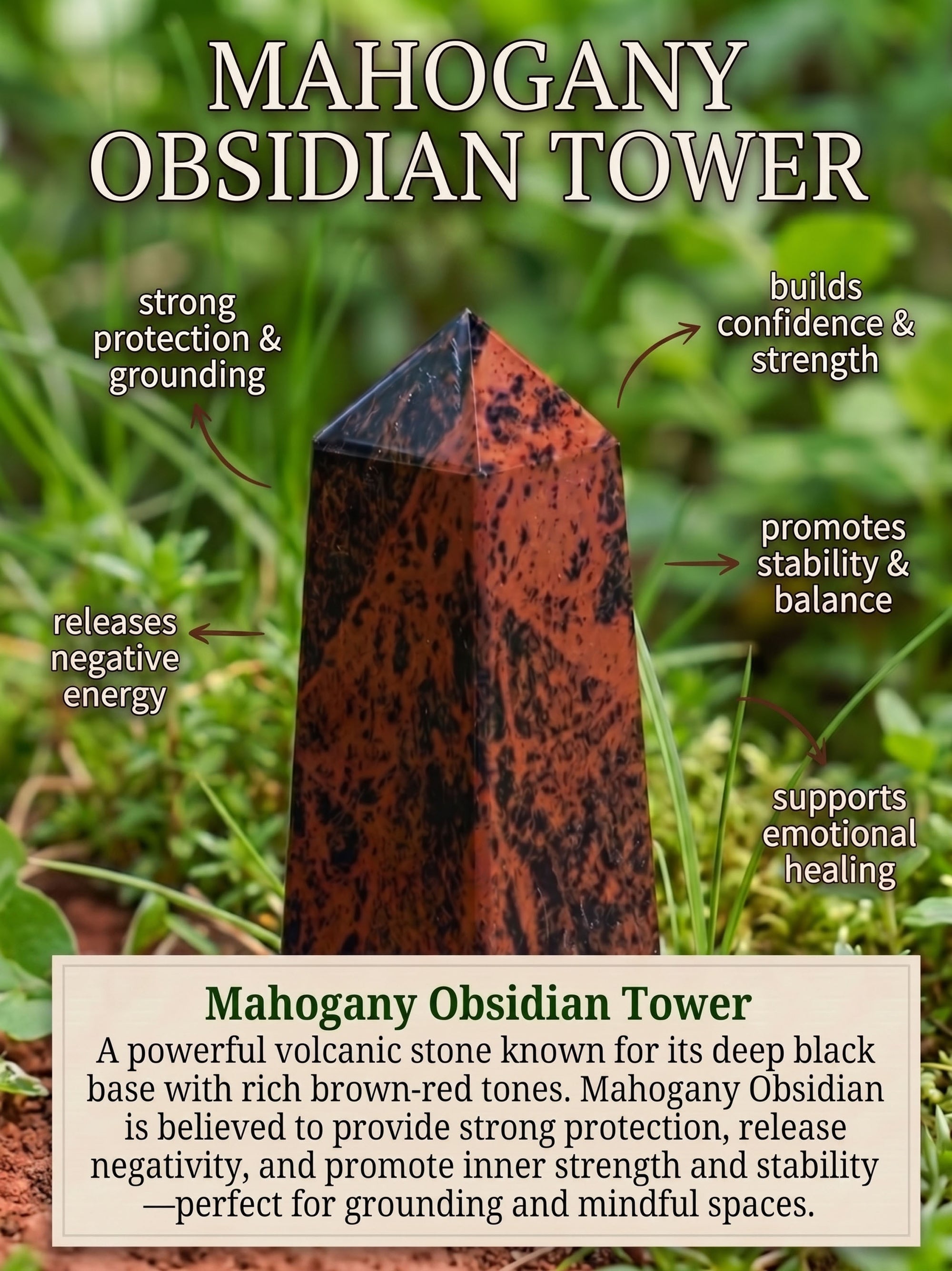 Gemstone Towers | Mahogany Obsidian