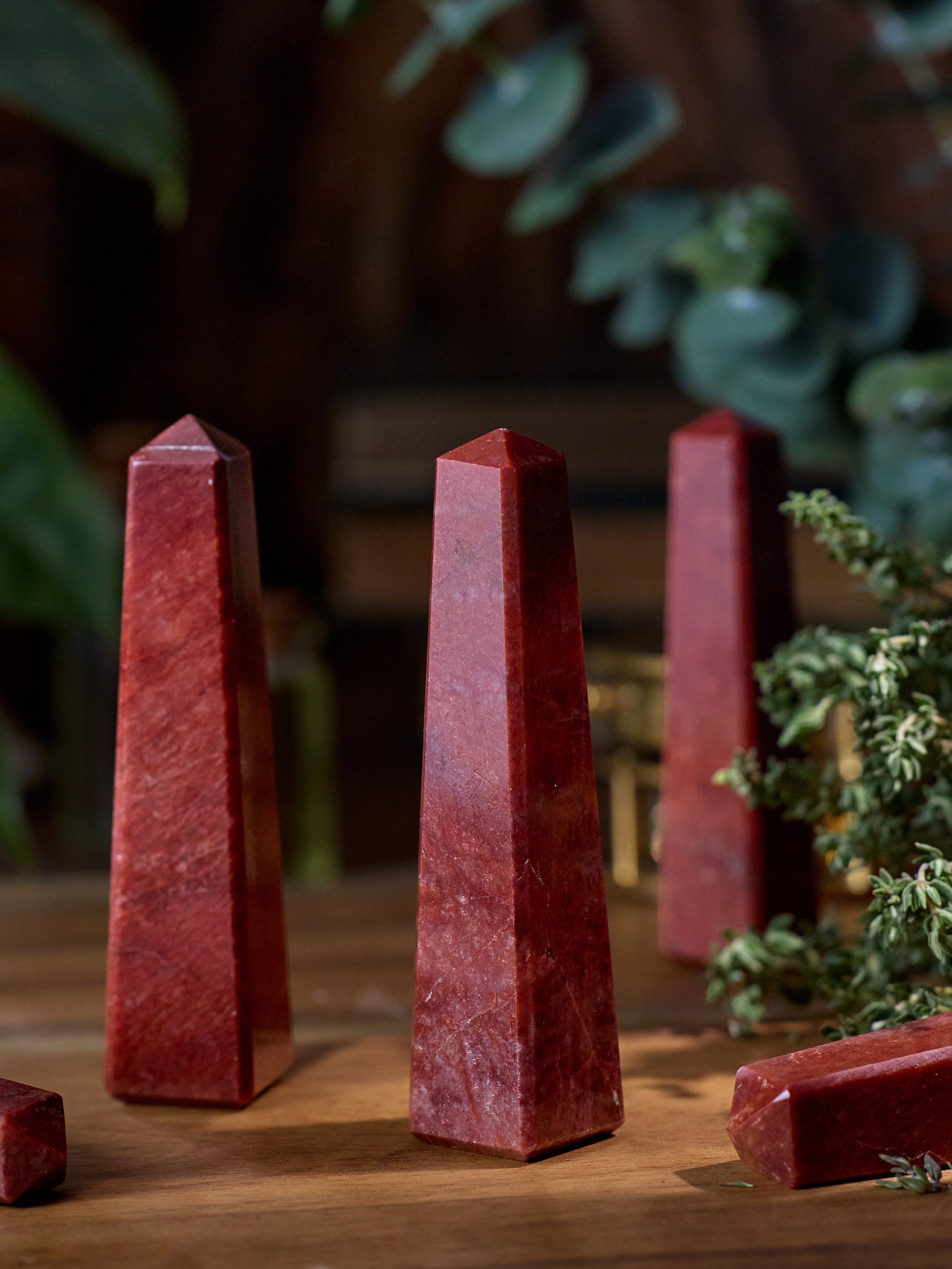 Semi-precious Gemstone - Red Jasper Tower