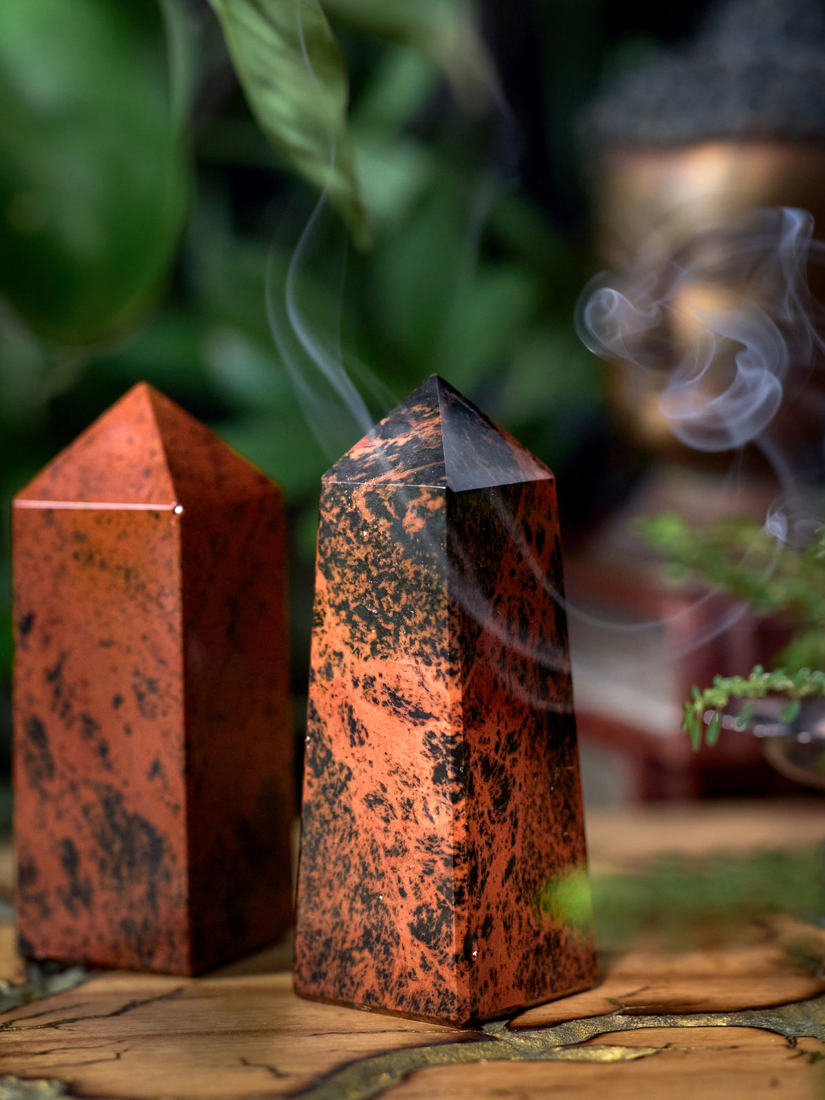 Semi-precious Gemstone - Mahogany Obsidian Tower