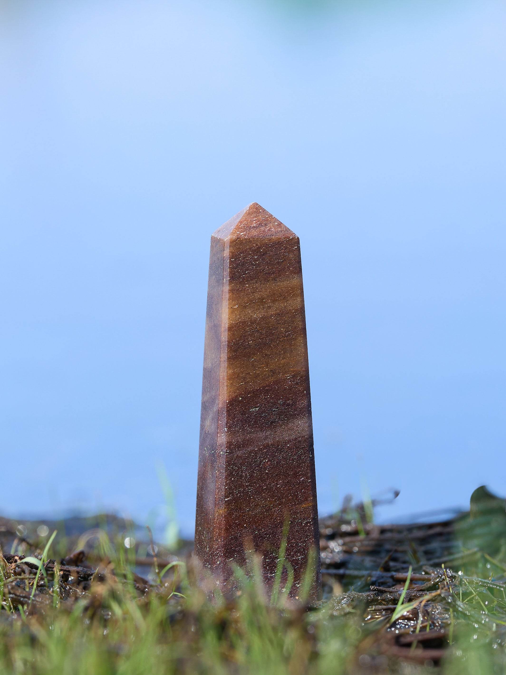 Gemstone Tower | Brown Jasper Obelisk