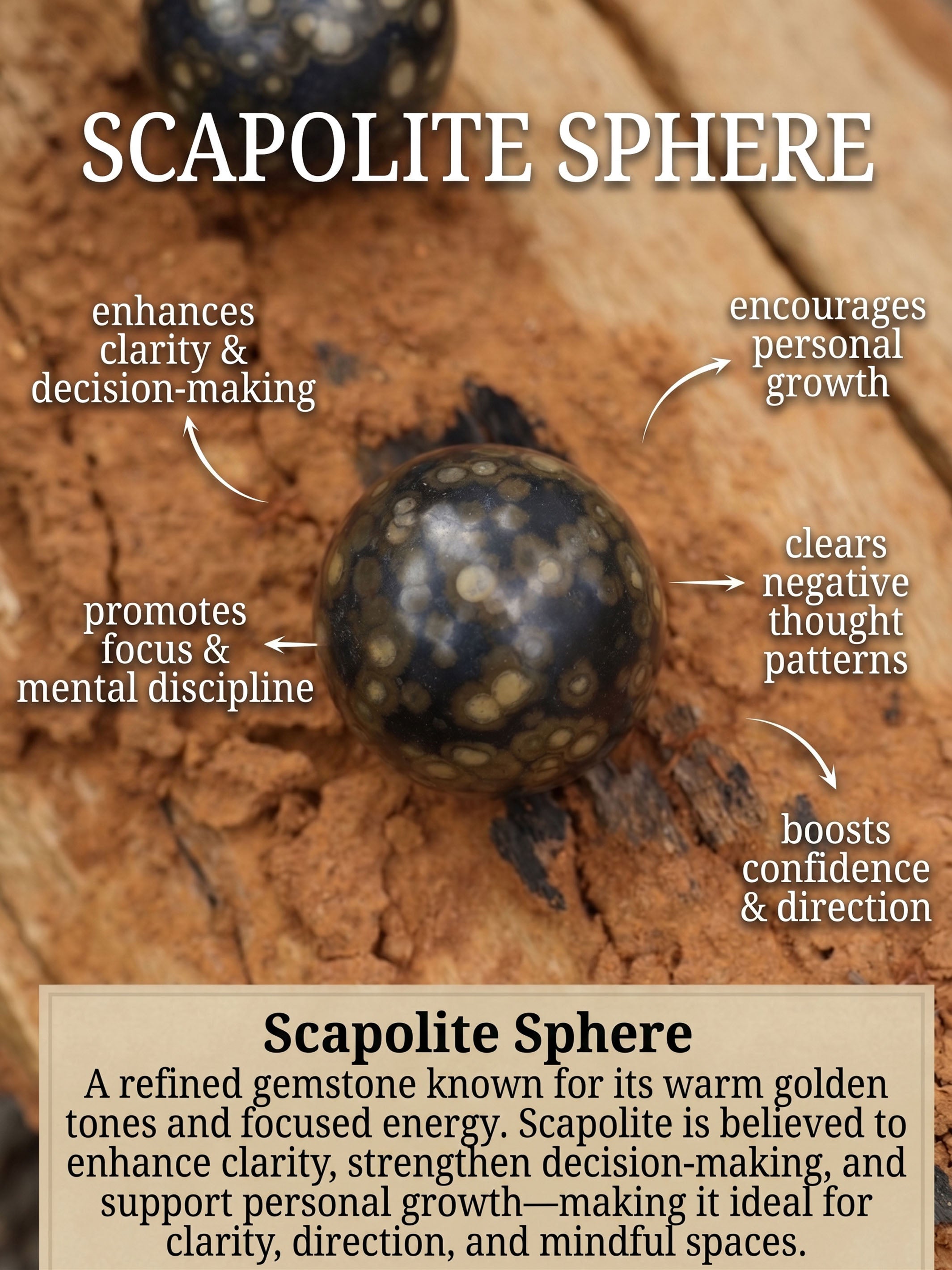 Gemstone Sphere | Scapolite