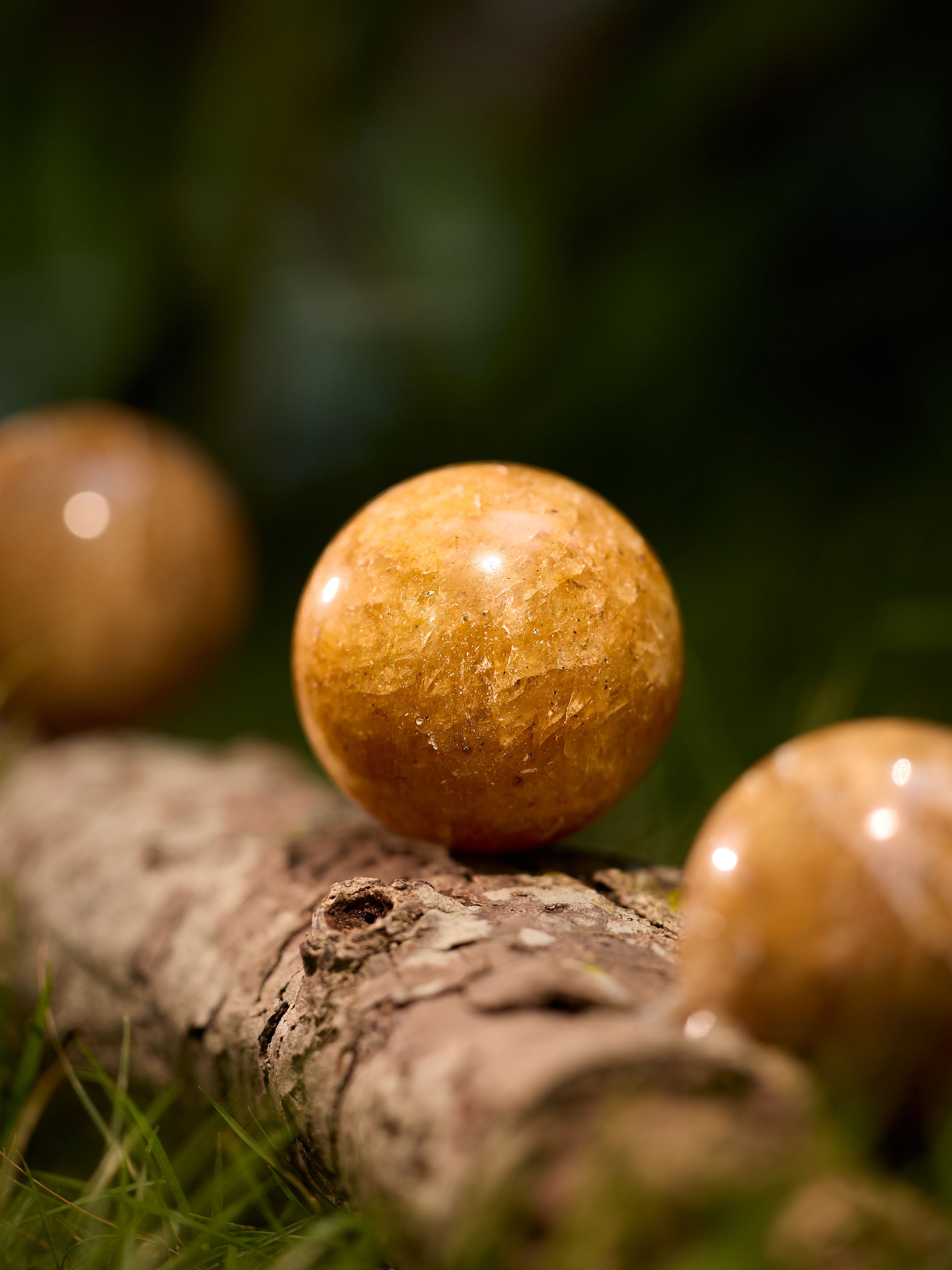 Semi-precious Gemstone - Gold Quartz Sphere