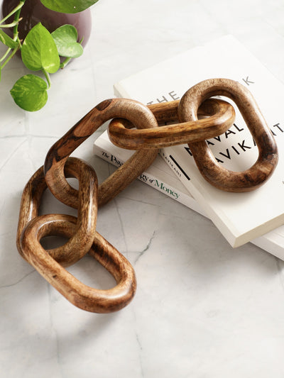 Wooden Chain Decor with 5 Knots (Small)