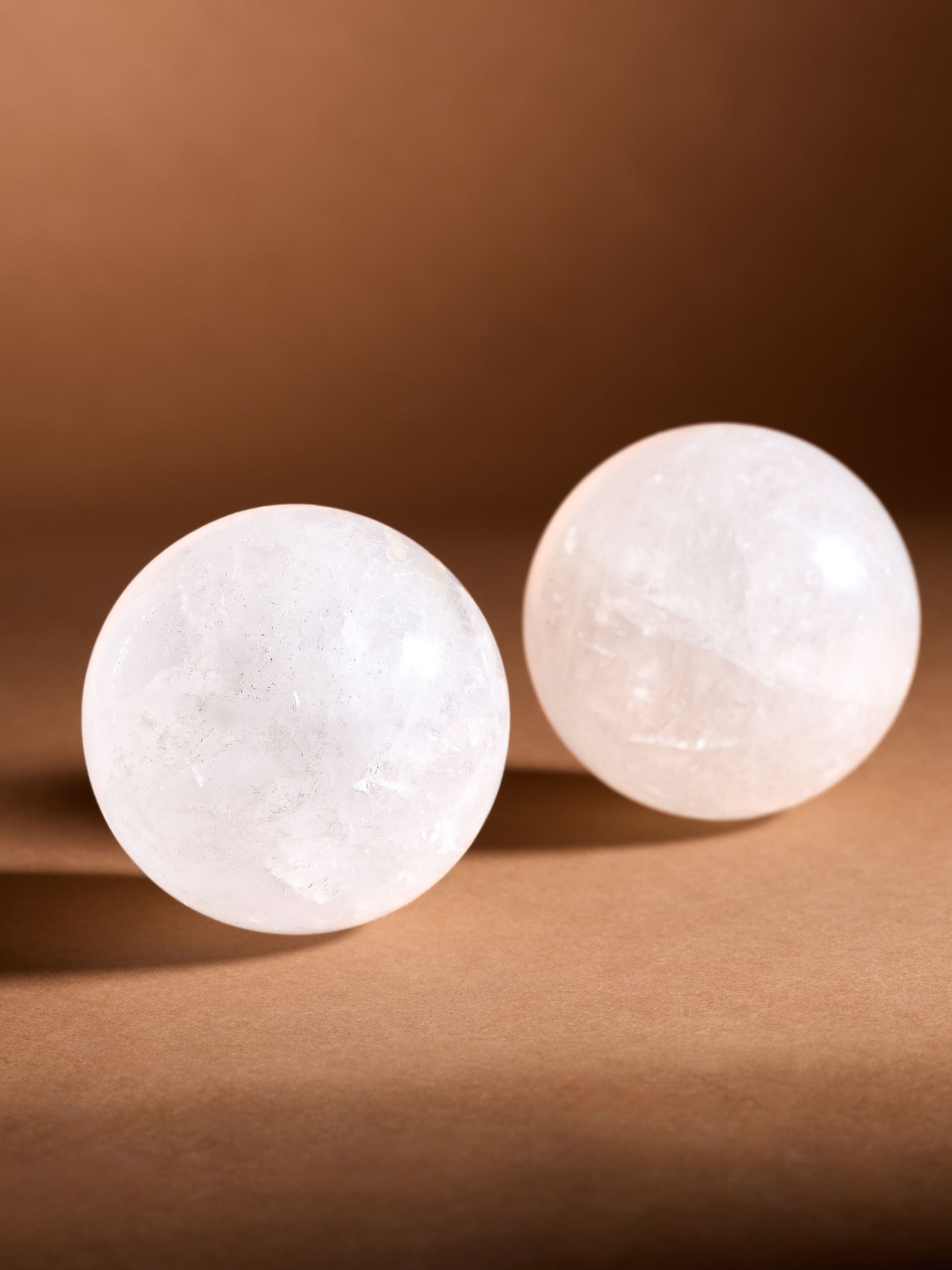 Semi-precious Gemstone - White Crystal Ball (Medium)
