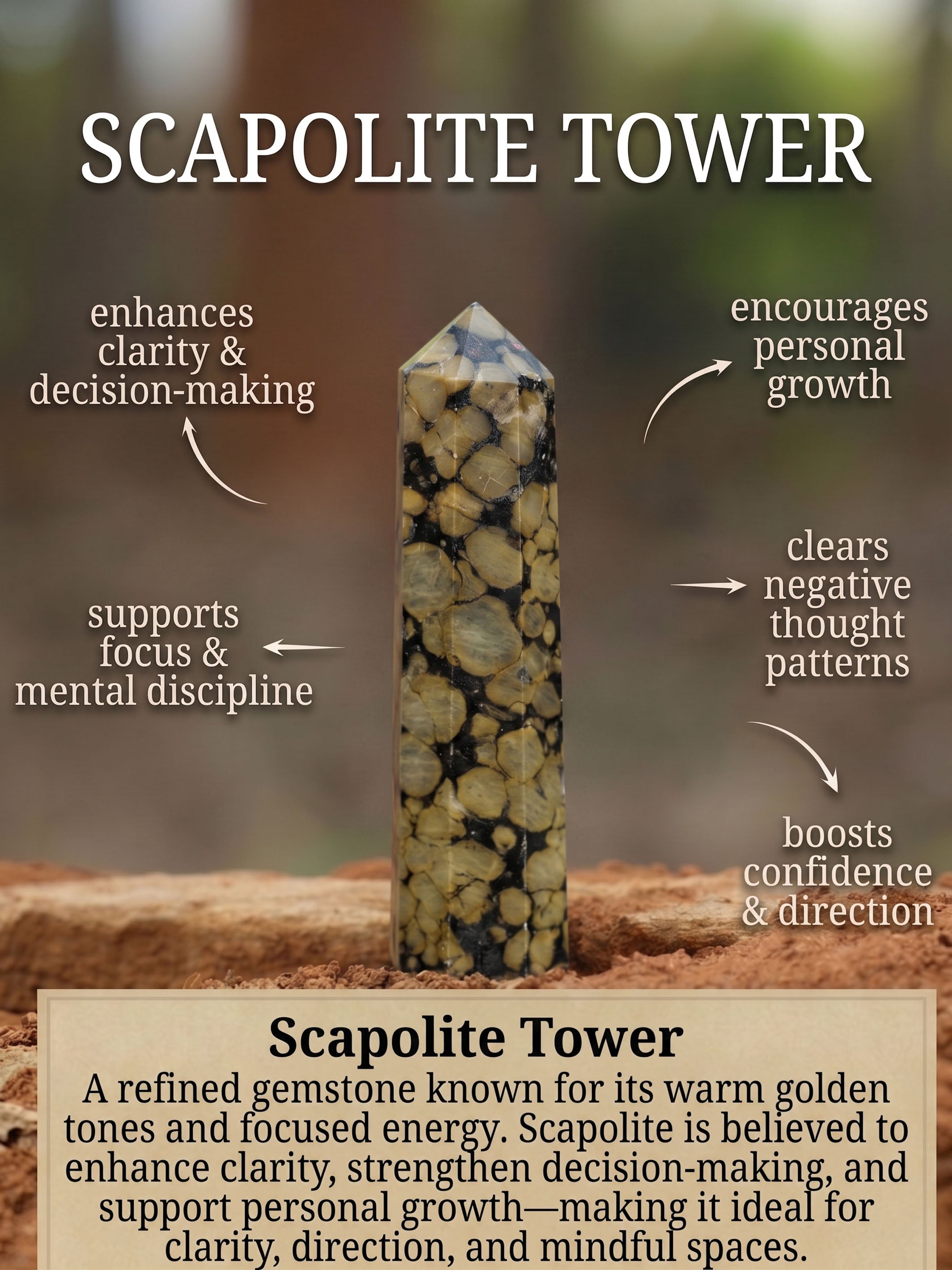 Gemstone Tower | Scapolite