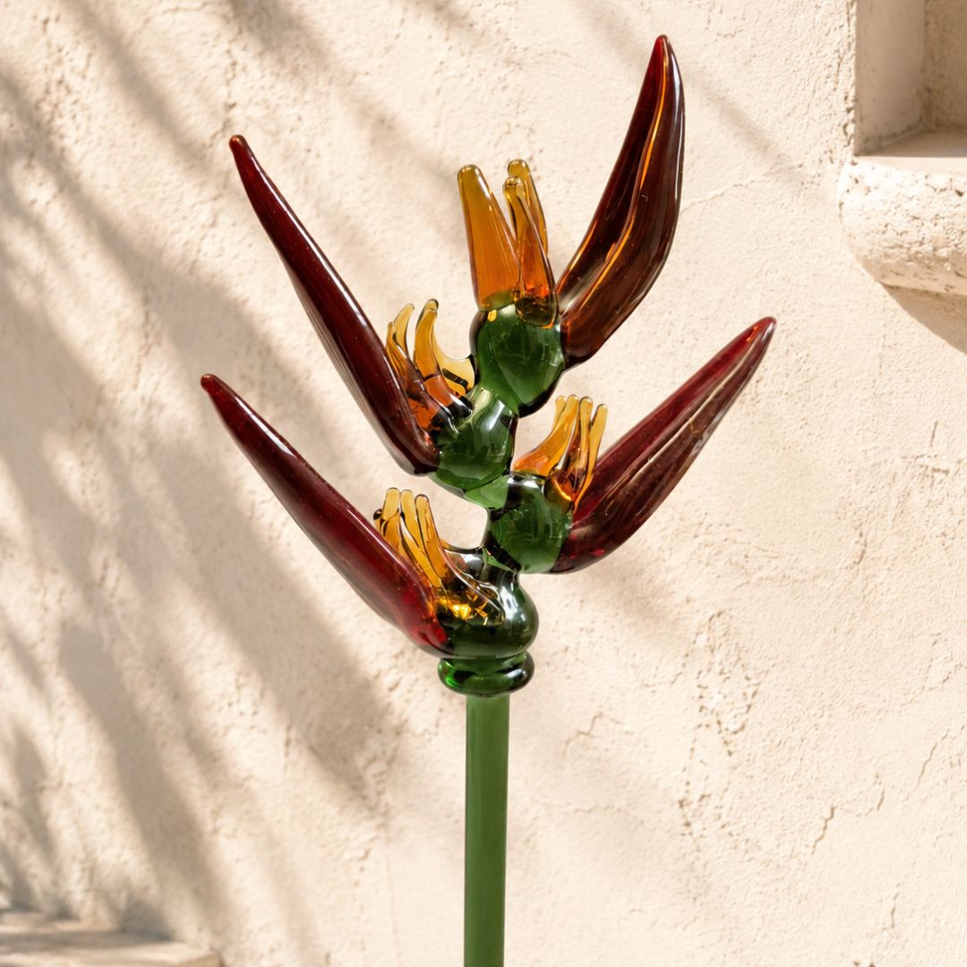 Heliconia – Nectar Vessel Edition | Bouquet Gift set of Stem + Vase