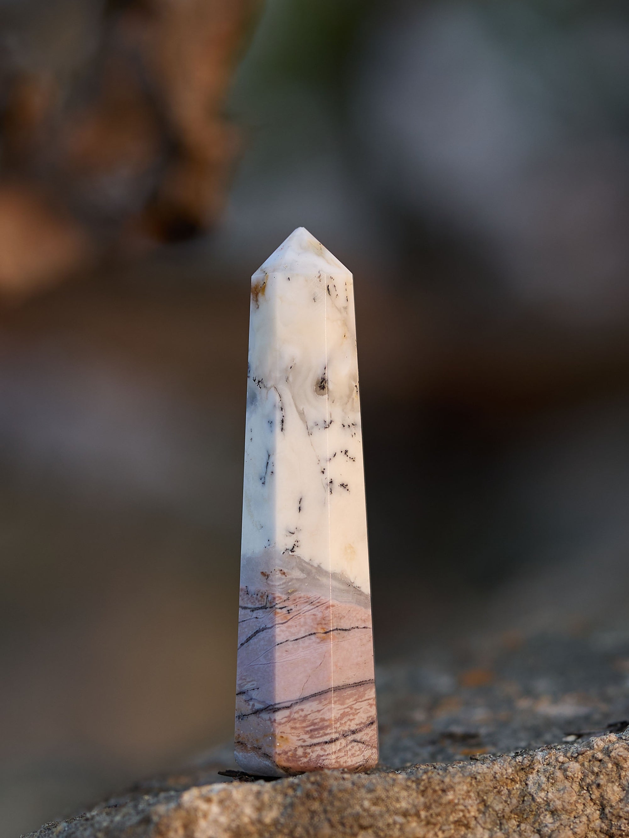 Gemstone Tower | Dendrite Opal Obelisk