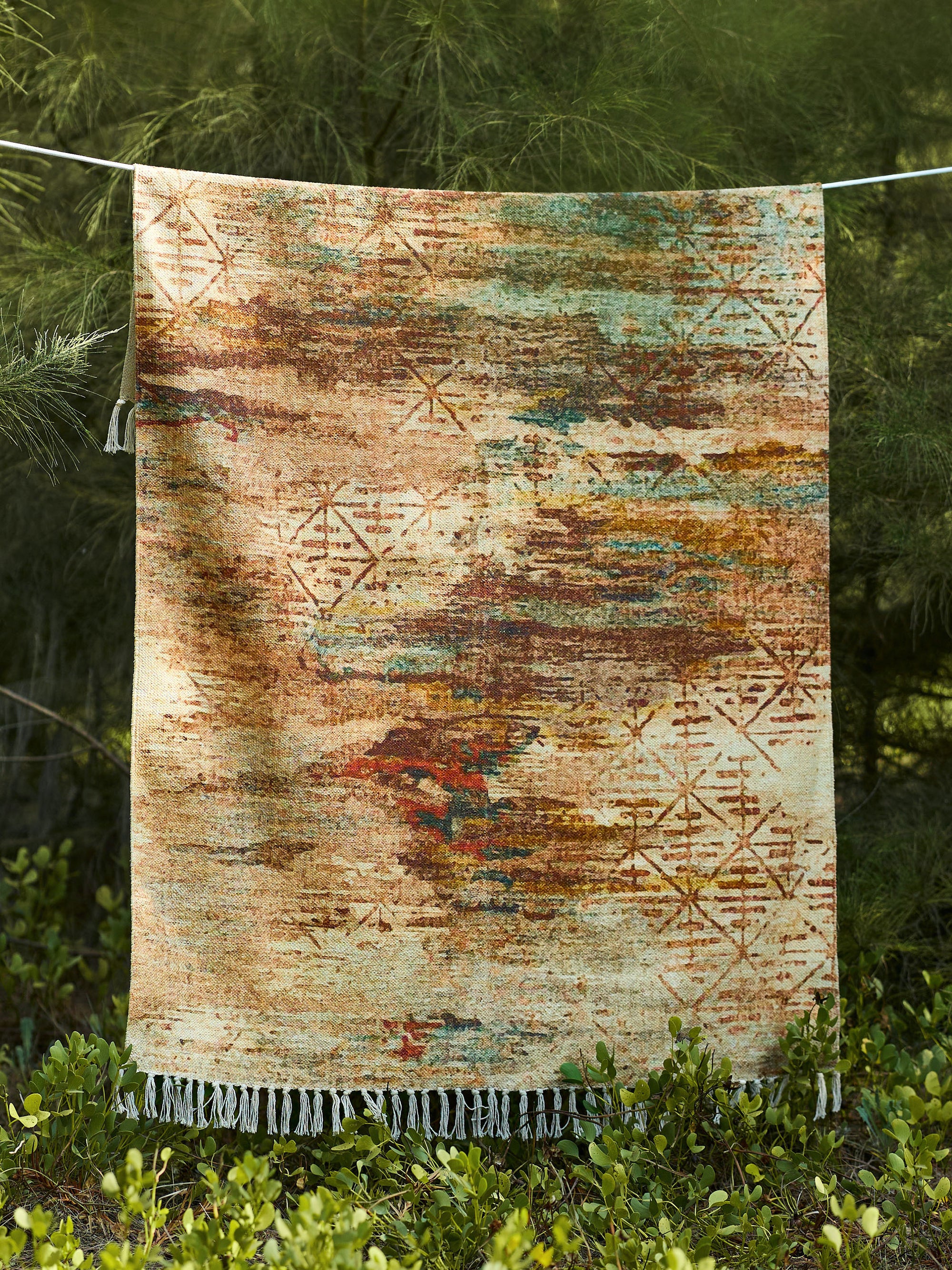 Printed Handloom Rug - Spectrum