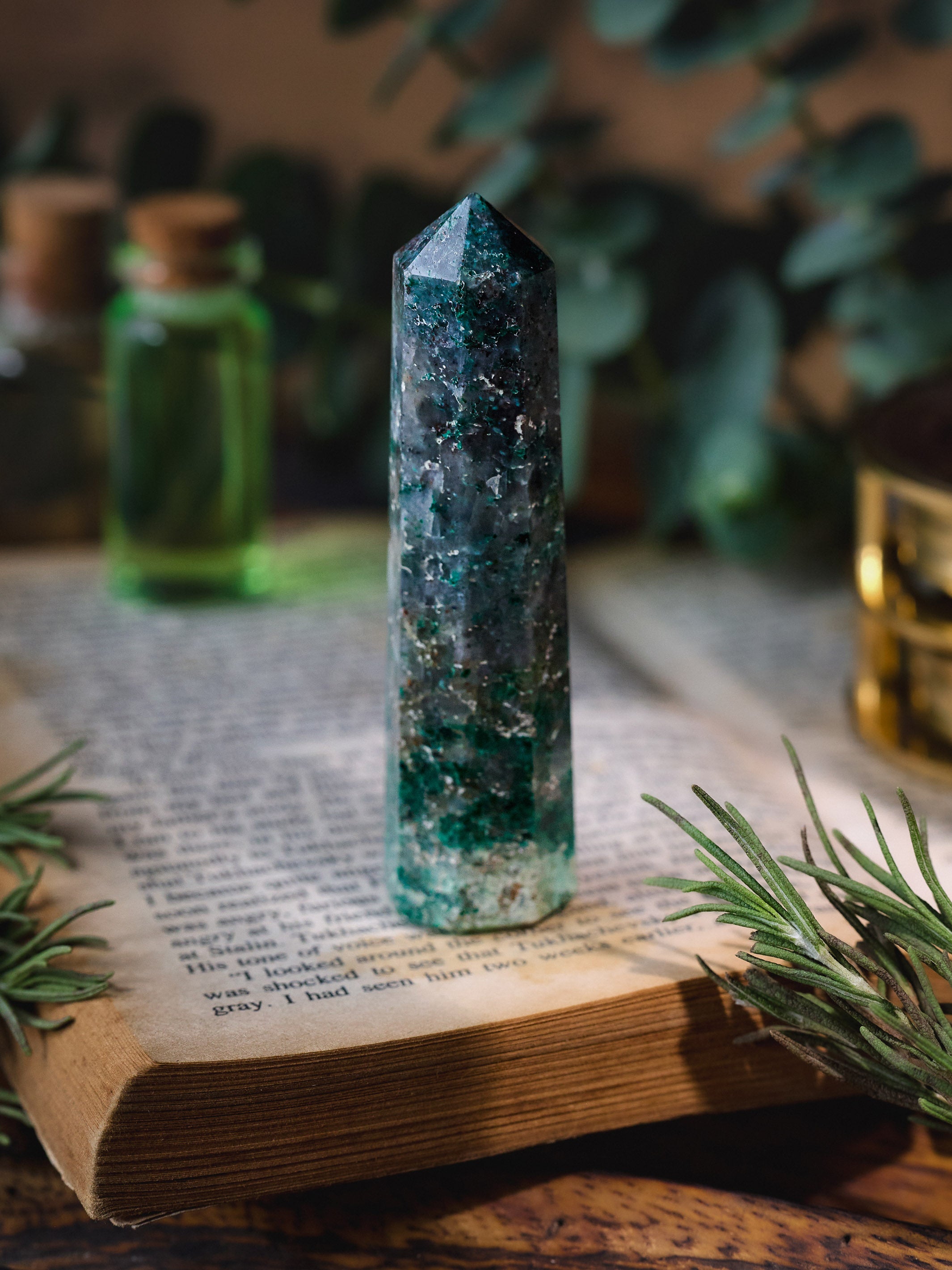 Semi-precious Stone - Chrysocolla Tower