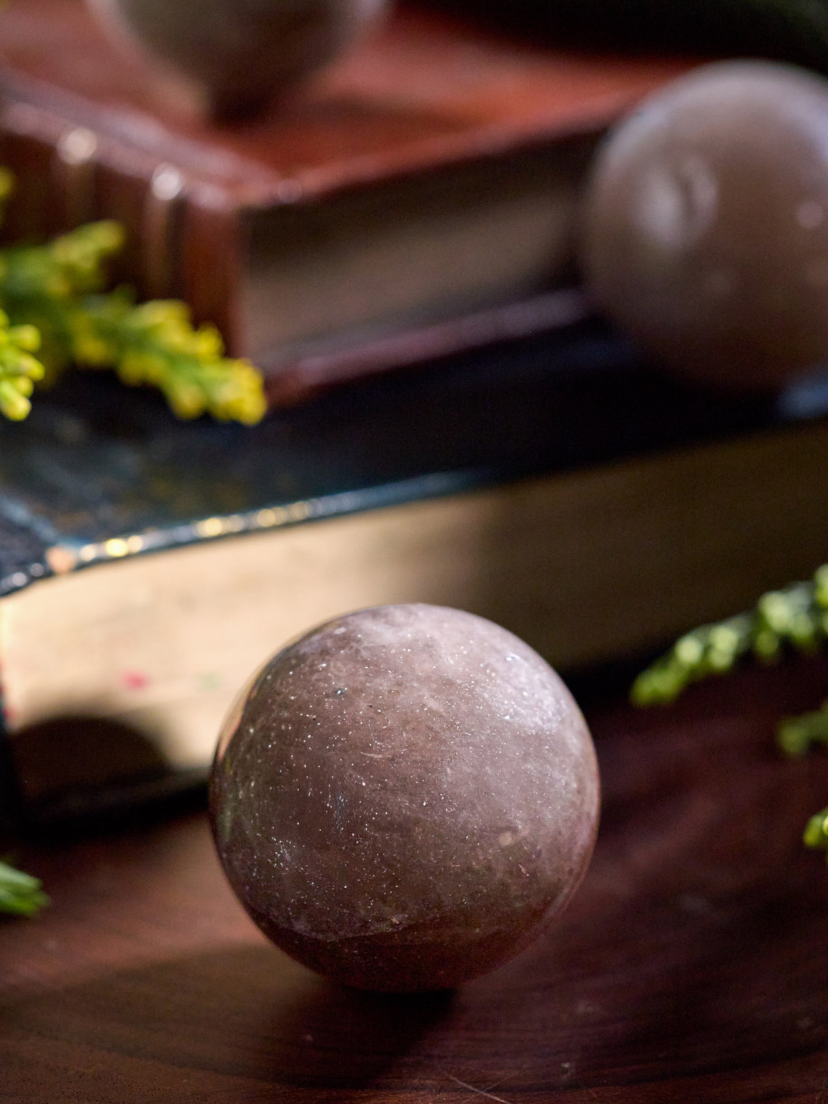 Semi-precious Stone - Smoky Quartz Sphere (Dark)