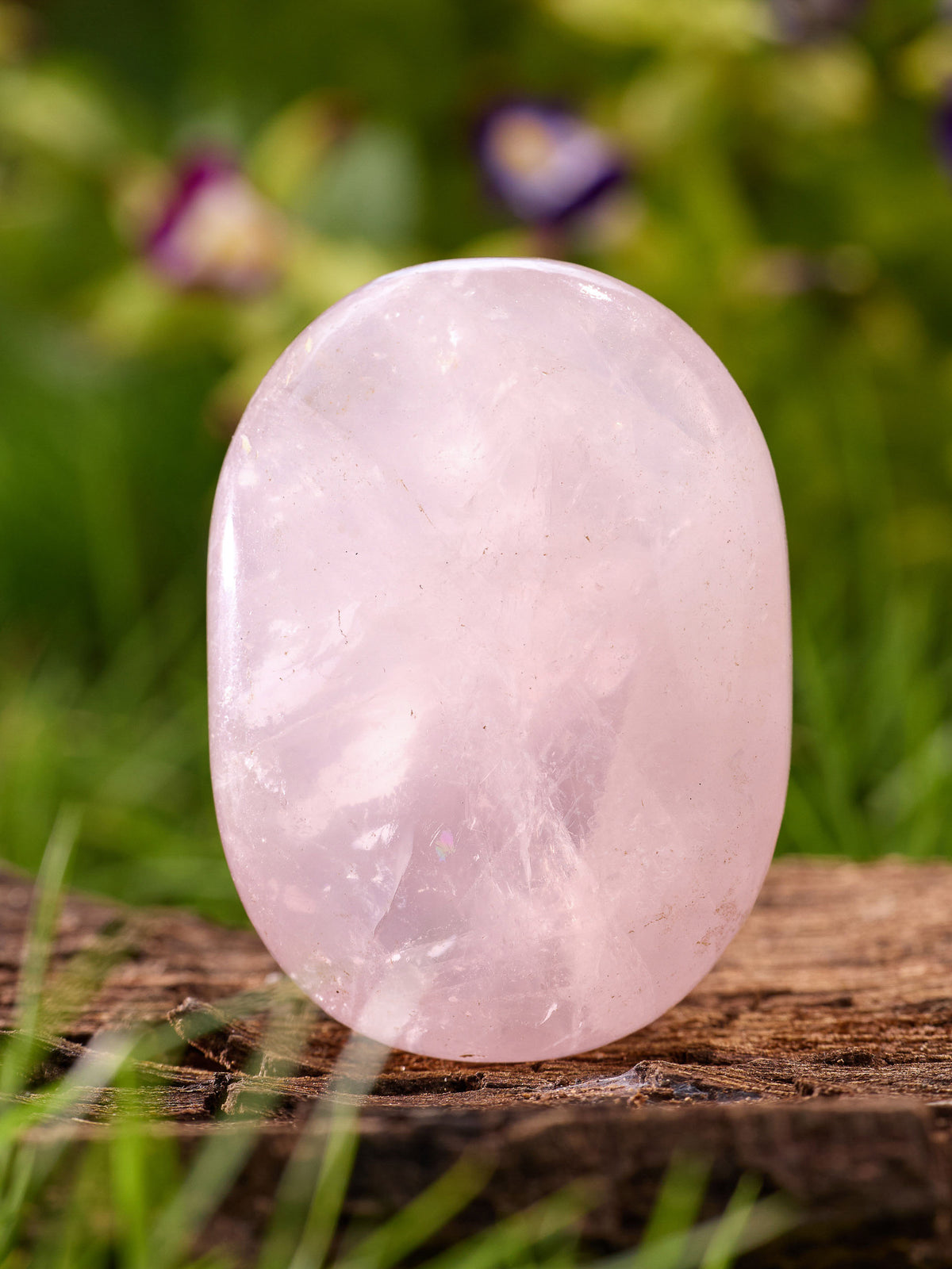Semi-precious Gemstone - Rose Quartz Palmstone