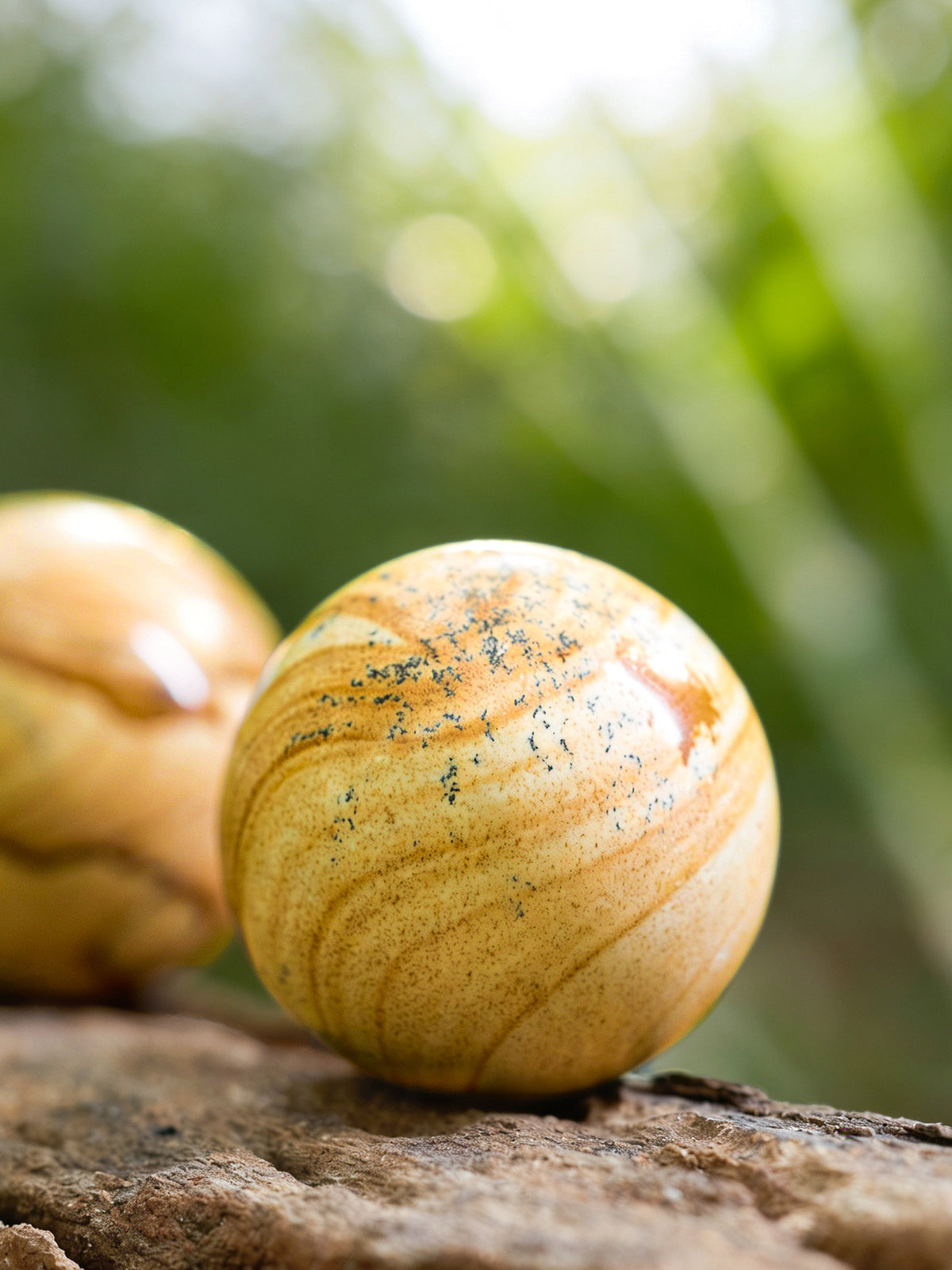 Semi-precious Gemstone - Picture Jasper Sphere