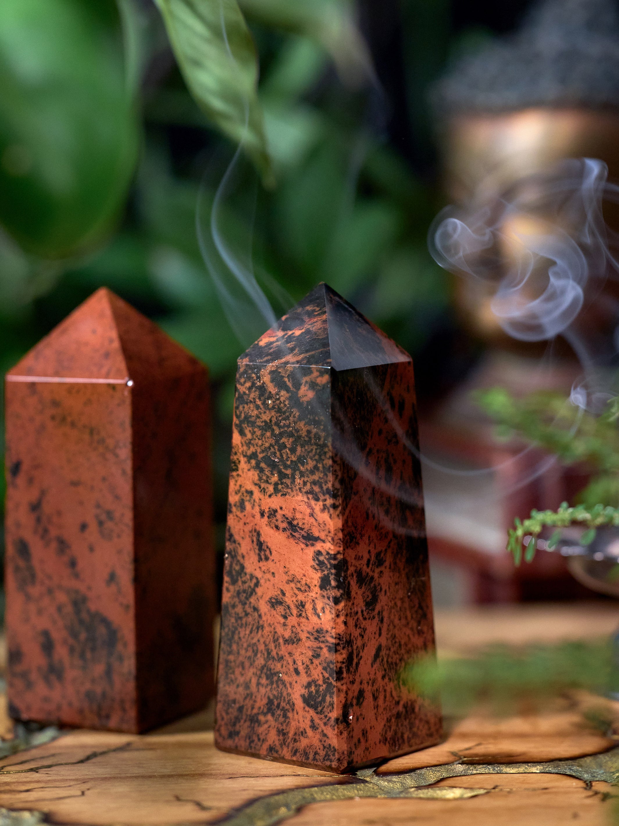 Semi-precious Gemstone - Mahogany Obsidian Tower