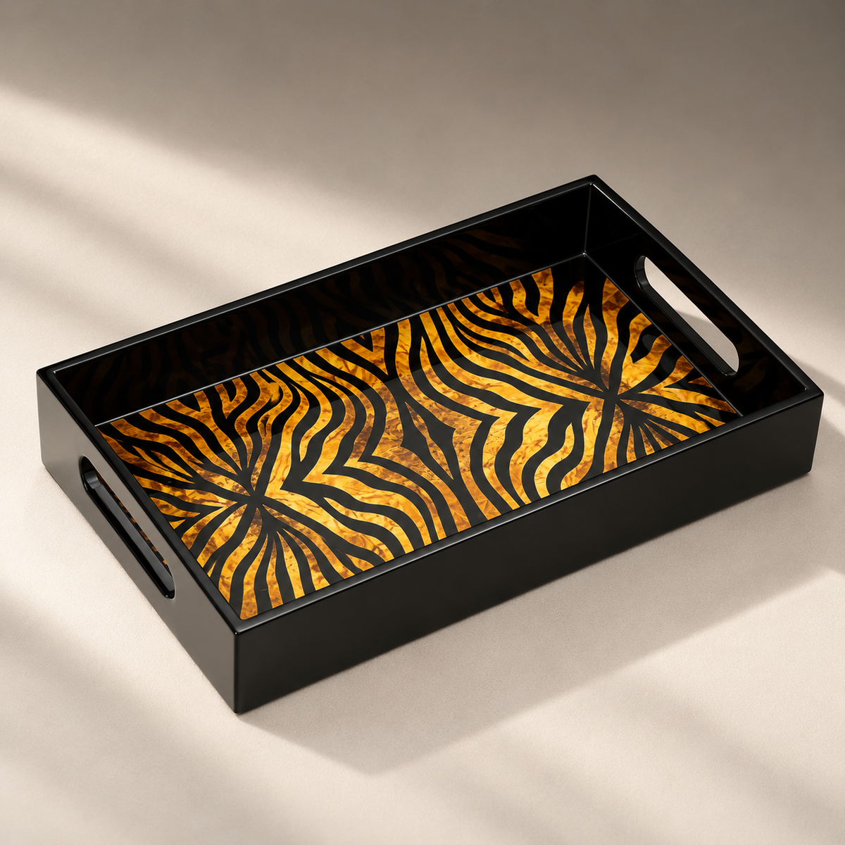 ROS HANDBLOWN TRAY