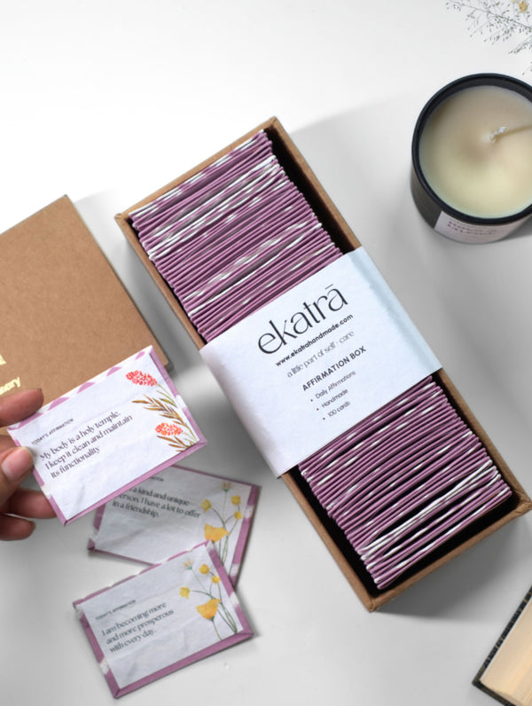 Ekatra Daily Affirmation Box - 90 Cards