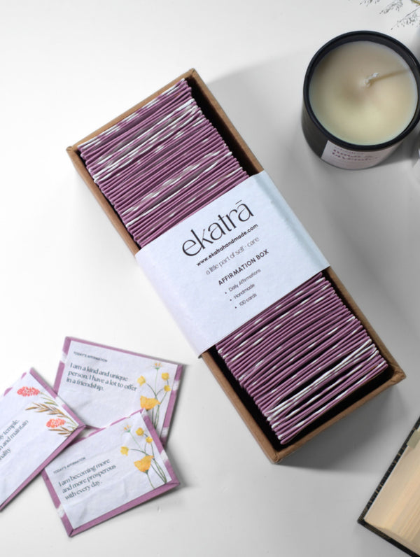 Ekatra Daily Affirmation Box - 90 Cards