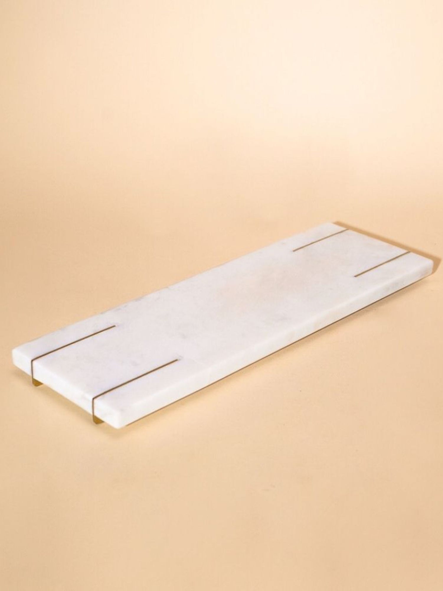 Marble Tray With Gold Base