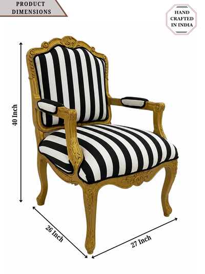 Fernlily Maharaja Chair - Black & White