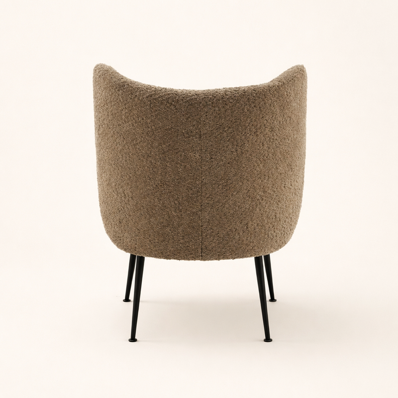 Collin Accent Chair Brown | Wooden Frame Accent Chair Brown