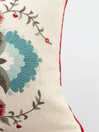 Cushion Cover - Ziya Deep Ivory Lumbar Embroidered