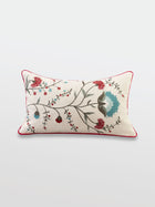 Cushion Cover - Ziya Deep Ivory Lumbar Embroidered