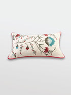 Cushion Cover - Ziya Deep Ivory Lumbar Embroidered