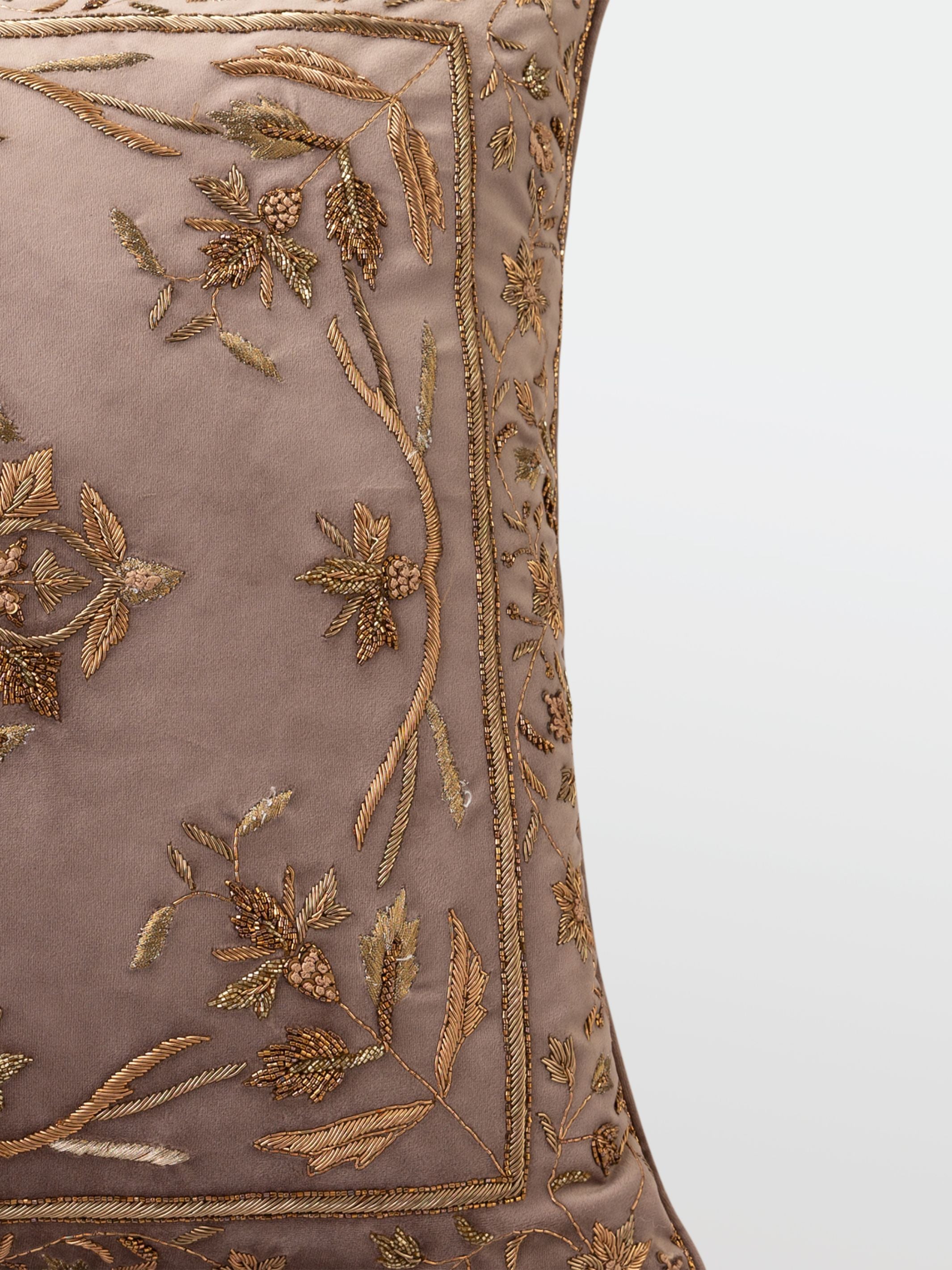 Cushion Cover - Waani Latte Embroidered