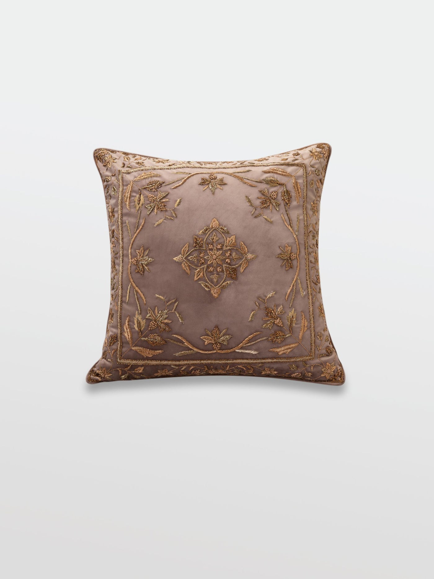 Waani Latte Embroidered Cushion