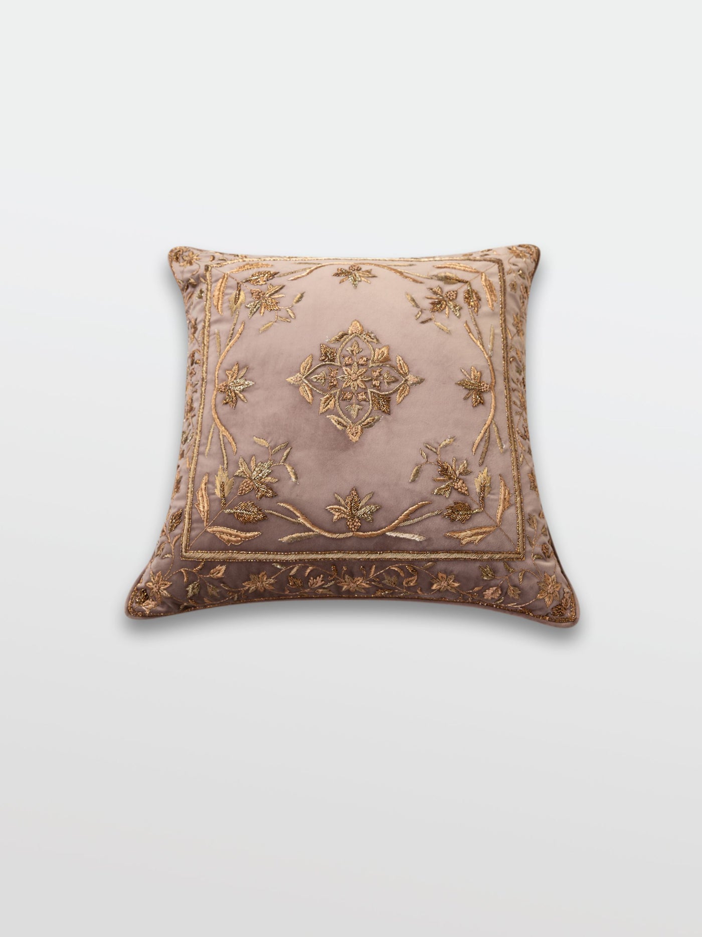 Waani Latte Embroidered Cushion