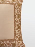 Cushion Cover - Zeenat Beige Embroidered