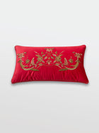 Cushion Cover - Kainat Red Embroidered