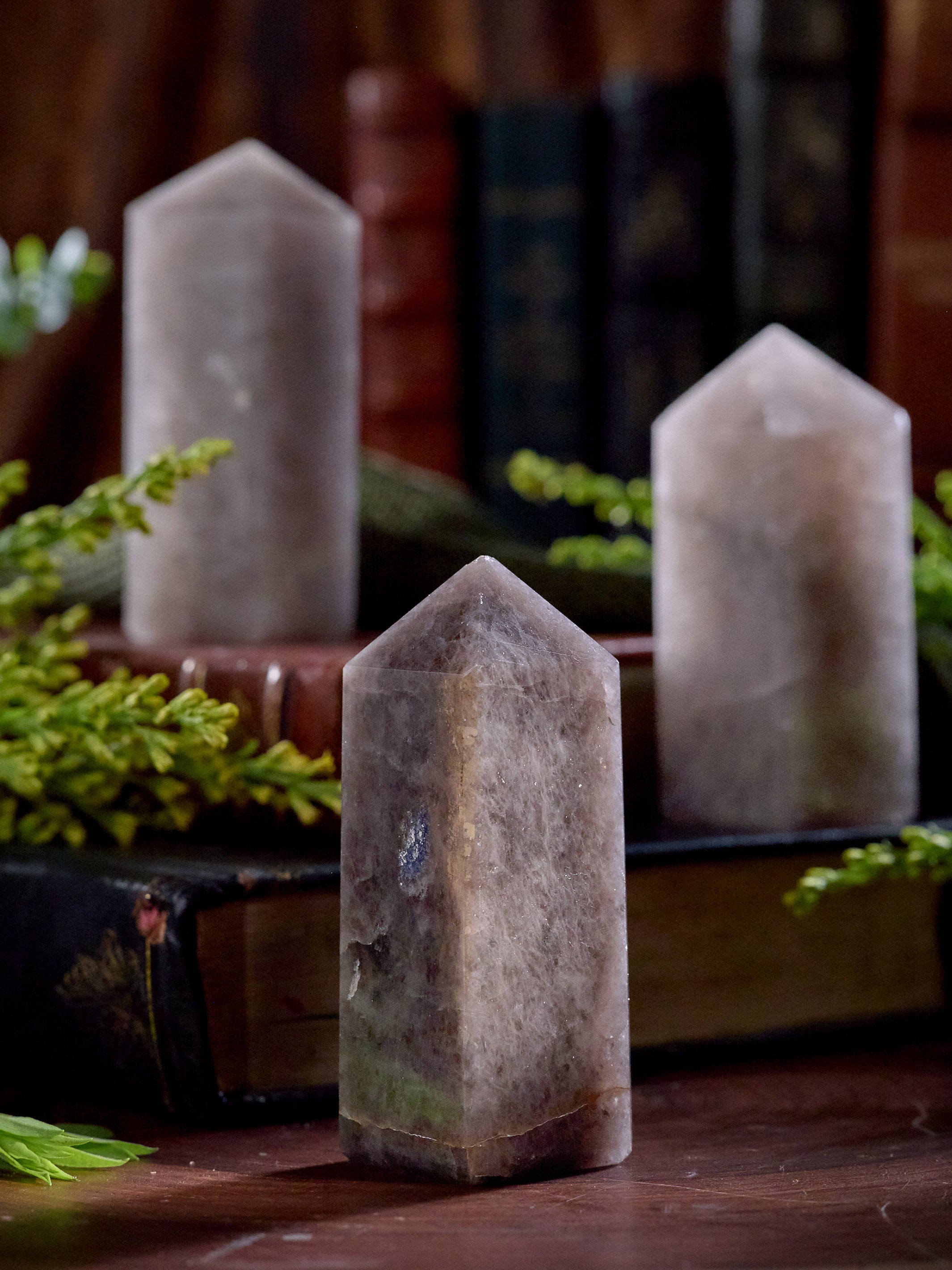 Semi-precious Stone - Smoky Quartz Tower (Dark)
