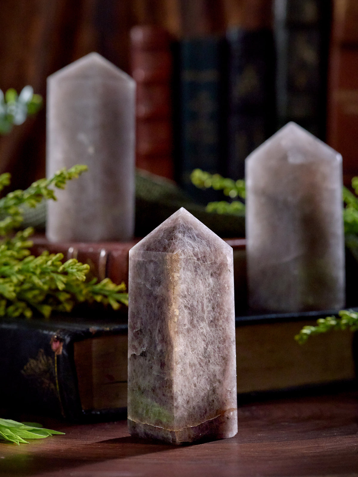 Semi-precious Stone - Smoky Quartz Tower (Dark)